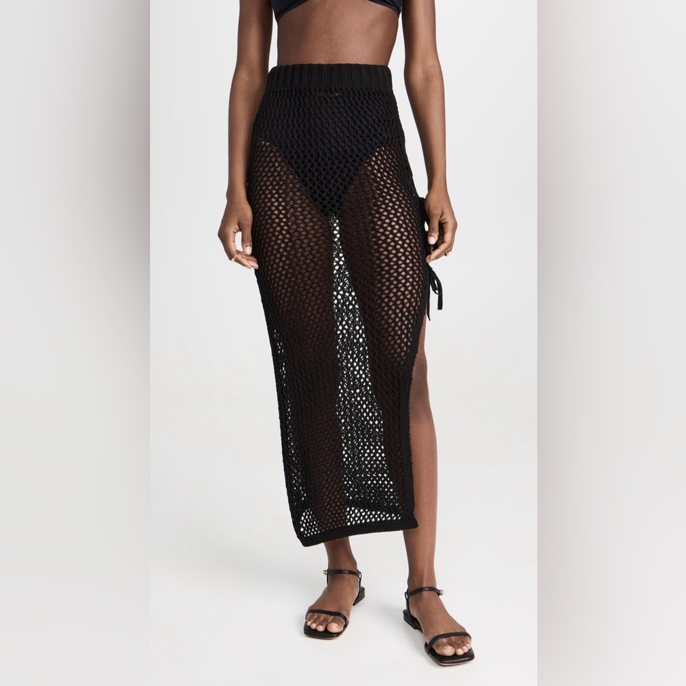 Beach Riot Deborah Crocheted Skirt in black size M - Picture 5 of 7